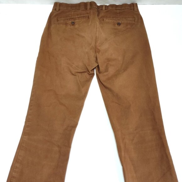 GAP Skinny Performance Chino Pants Mens 30x34 Sable Brown Cotton Blend Slim Fit - Picture 3 of 10